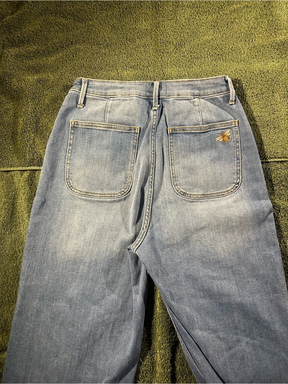 Driftwood Women's Taylor Straight Relaxed Jean Wide-Leg High-Rise Embroidered - Picture 10 of 13